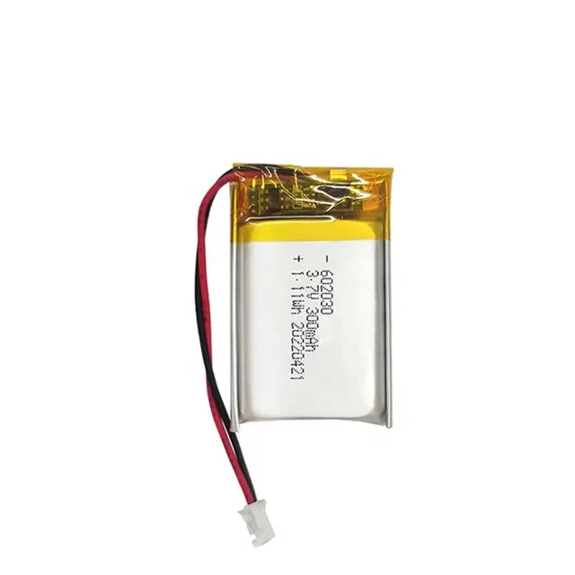 3.7v 300mah lithium ion polymer battery pack 602030 | MOQ 100